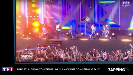 Will.i.am rate complètement sa prestation au concert de l'Euro