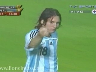 Lionel Messi - Gol a Peru
