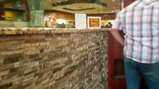Guy dances in Chinese buffet