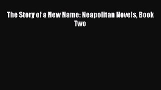 Read The Story of a New Name: Neapolitan Novels Book Two Ebook Free