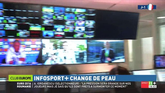 Un journaliste d'Infosport+ se prend une porte en pleine tête, fou rire en plateau
