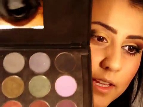 Red and Gold Eyes With Red Lips- Pakistani - Indian Bridal Makeup Look