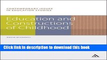 Read Education and Constructions of Childhood (Contemporary Issues in Education Studies)  Ebook Free