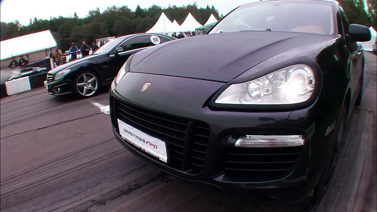Porsche Cayenne Turbo vs Mercedes CL63 AMG
