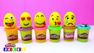 Comment faire PlayDoh Emoticon Smiley face bricolage oeuf surprise