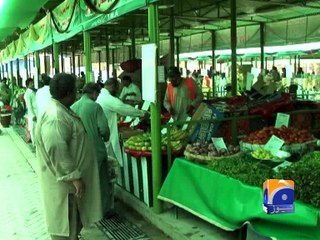 CM Shahbaz visits Ramazan bazar -10 June 2016