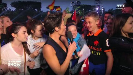 Euro 2016 : Couac d'Alessandra Sublet dans le public du "Grand show d'ouverture"
