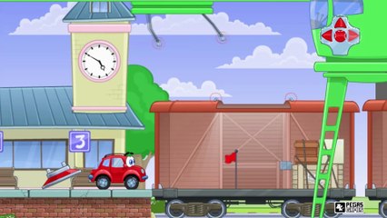 ✔ Dessin animé voiture.  Voiture de course. Tiki Taki Bébé. Série 4✔