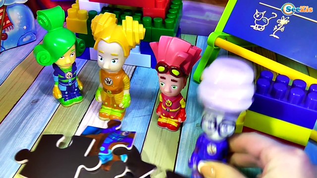 ФИКСИКИ. Мультик с игрушками. Собираем магнитные пазлы. Развивающее видео для детей. Серия 4