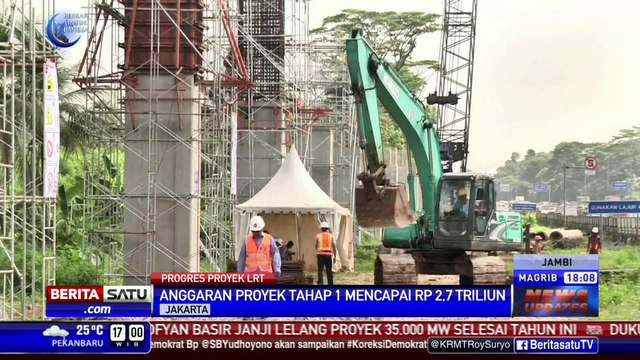 Kontraktor Optimistis Proyek LRT Selesai Sesuai Target