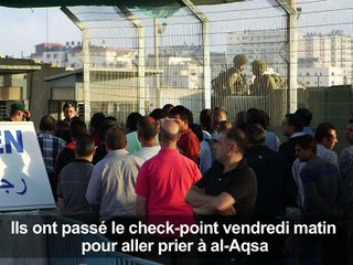 Jérusalem-Est: des milliers de Palestiniens attendus malgré les restrictions