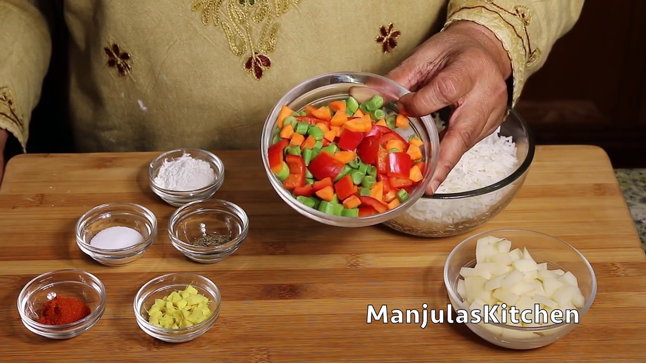 Vegetable Rice Cutlets - Indian Appetizer Recipe by Manjula