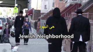 فتاة مسلمة تمشى مع شاب يهودى فى شوارع امريكا _ ما فعله الناس معهم لم يكن مجرد كلام شاهد بنفسك