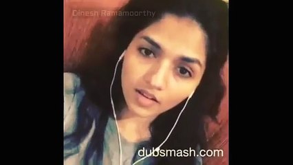 Actress sunaina tamil dubsmash rajinkanth dialogue - whatsapp funny videos 2016 @whatsapp #whatsapp