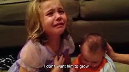 Cute baby Crying for her youngster Bro - Whatsapp Videos - Funny