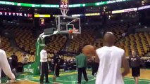 Ray Allen shoots 17 of 23 from the three point line