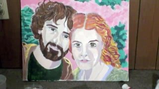 Joe And Tamzin Wedding Painting