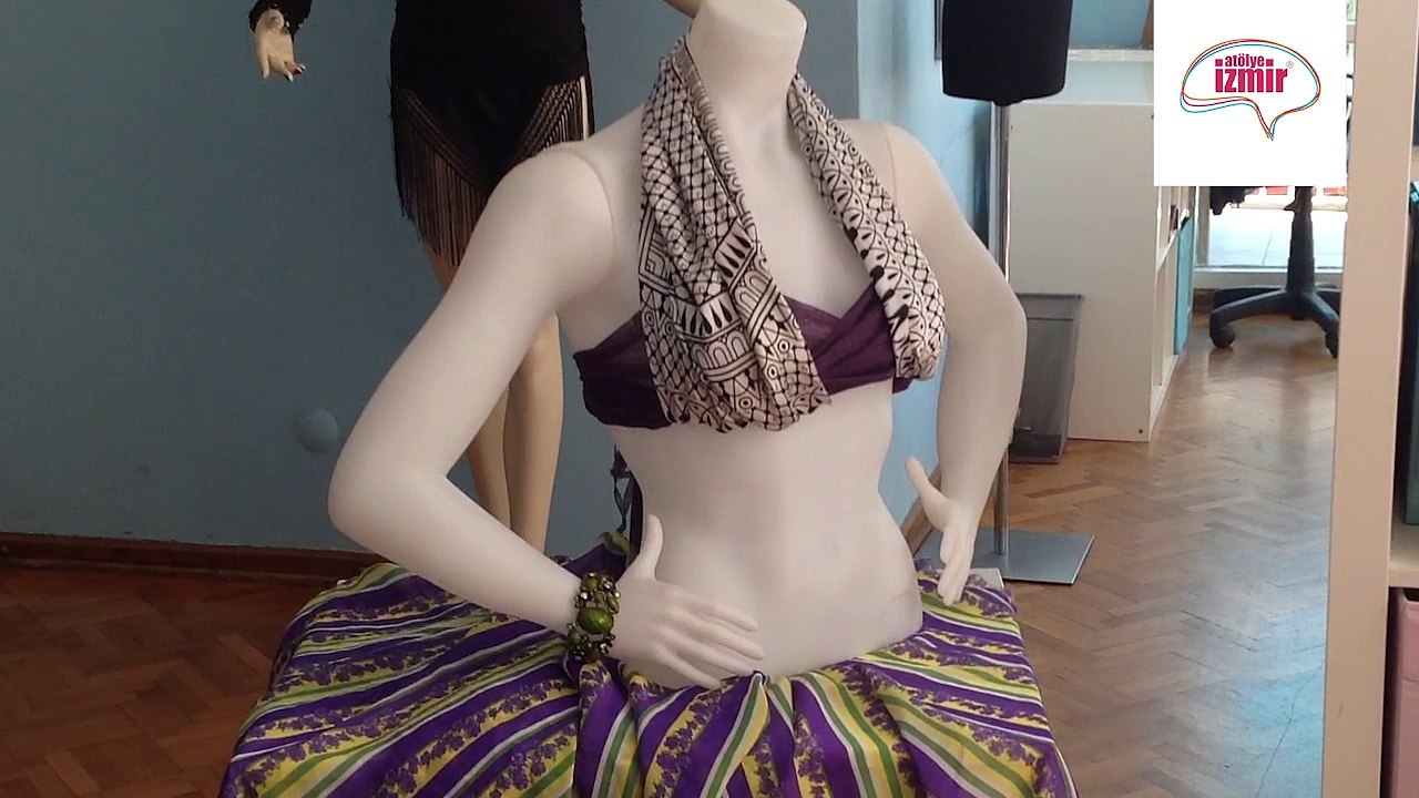 Plastik Manken Karakalem Çizimi (Plaj Modası)