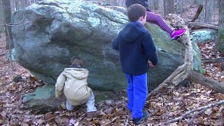 1st Grade Children (niece and nephew) from Sandy Hook, Connecticut Explore Forest 24 Nov 2012 in RI