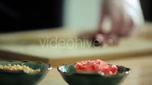 Sushi Master Cuts Fish On a Cutting Board - Stock Footage | VideoHive 15574237
