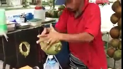 whatsapp latest funny videos coolest coconut water trick ever