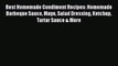 Read Best Homemade Condiment Recipes: Homemade Barbeque Sauce Mayo Salad Dressing Ketchup Tartar