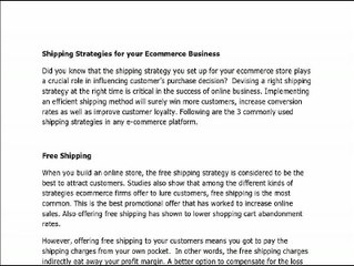 3 Shipping Strategies that help to improve your Ecommerce Busines