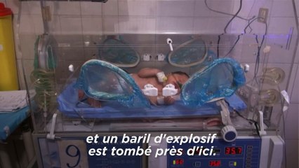 Des bébés syriens ont échappé par miracle à un bombardement