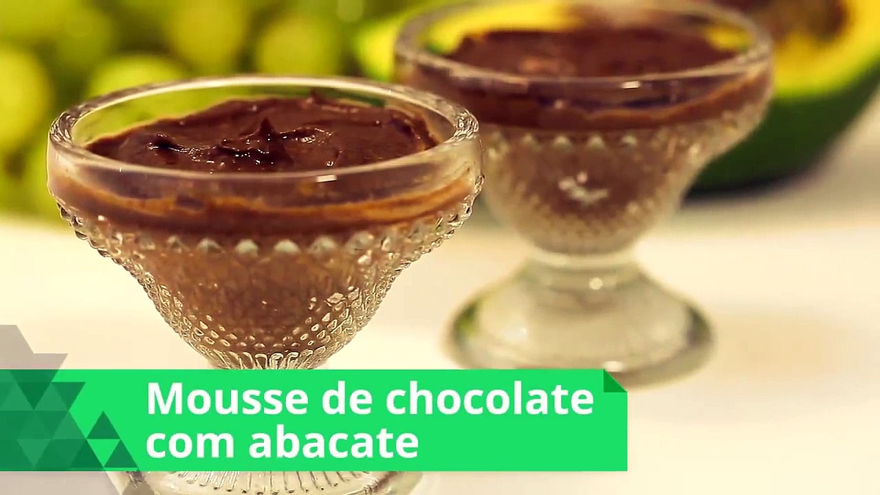 Mousse de Chocolate com Abacate