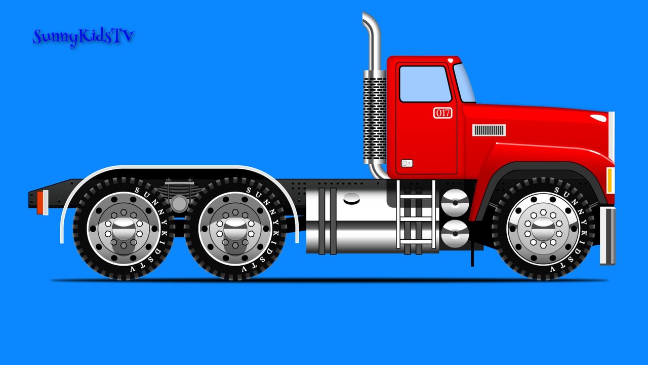 Des voitures. Assemblée de voitures - Camion. Dessin animé. Vidéo pour les enfants.