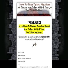 (GET) How To Tune Tattoo Machines