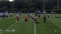 Tom Brady Throws To Patriots RBs