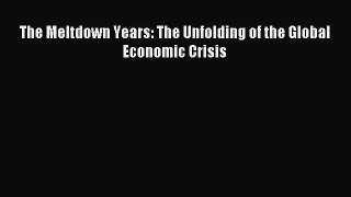[PDF] The Meltdown Years: The Unfolding of the Global Economic Crisis Read Online