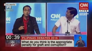 PILIPINAS VICE PRESIDENTIAL DEBATE ALAN CAYETANO VS BONGBONG MARCOS QUARREL ON CORRUPTION