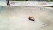 Skateboarding French Bulldog Puppy Enjoys Skate Bowl