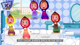 Five little masha jumping on the bed and more peppa pig songs