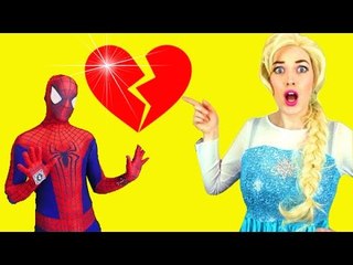 UGLY FROZEN ELSA vs EVIL QUEEN Maléfique w / Spiderman vs Joker - Fun Superhero in Real Life! Partie 2