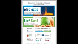 Radio clip elec expo & EneR Event 2011, 22-26 novembre à Casablanca, Maroc