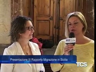 Presentazione III Rapporto Migrazione in Sicilia