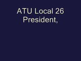 MI: AFL-CIO ATU Local 26 President, Henry Gaffney