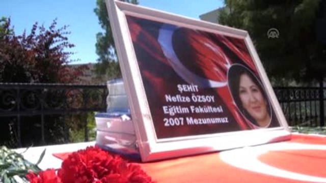 Şehit Polis Memuru Özsoy'un Mezun Olduğu Üniversitede Gıyabi Cenaze Namazı