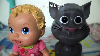 Talking Tom Sings ABC to Baby Alive Fun Way to Play Baby Dolls mp4