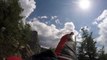 Peregrine Falcon Chases Human Wingsuit Pilot -- Brendan Weinstein -- Proximity Flying