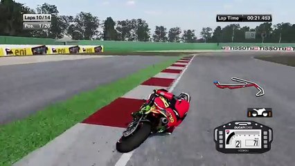 MotoGP'15 Misano Racing Career mode Pro#5 Ducati GP15 8-14 lap