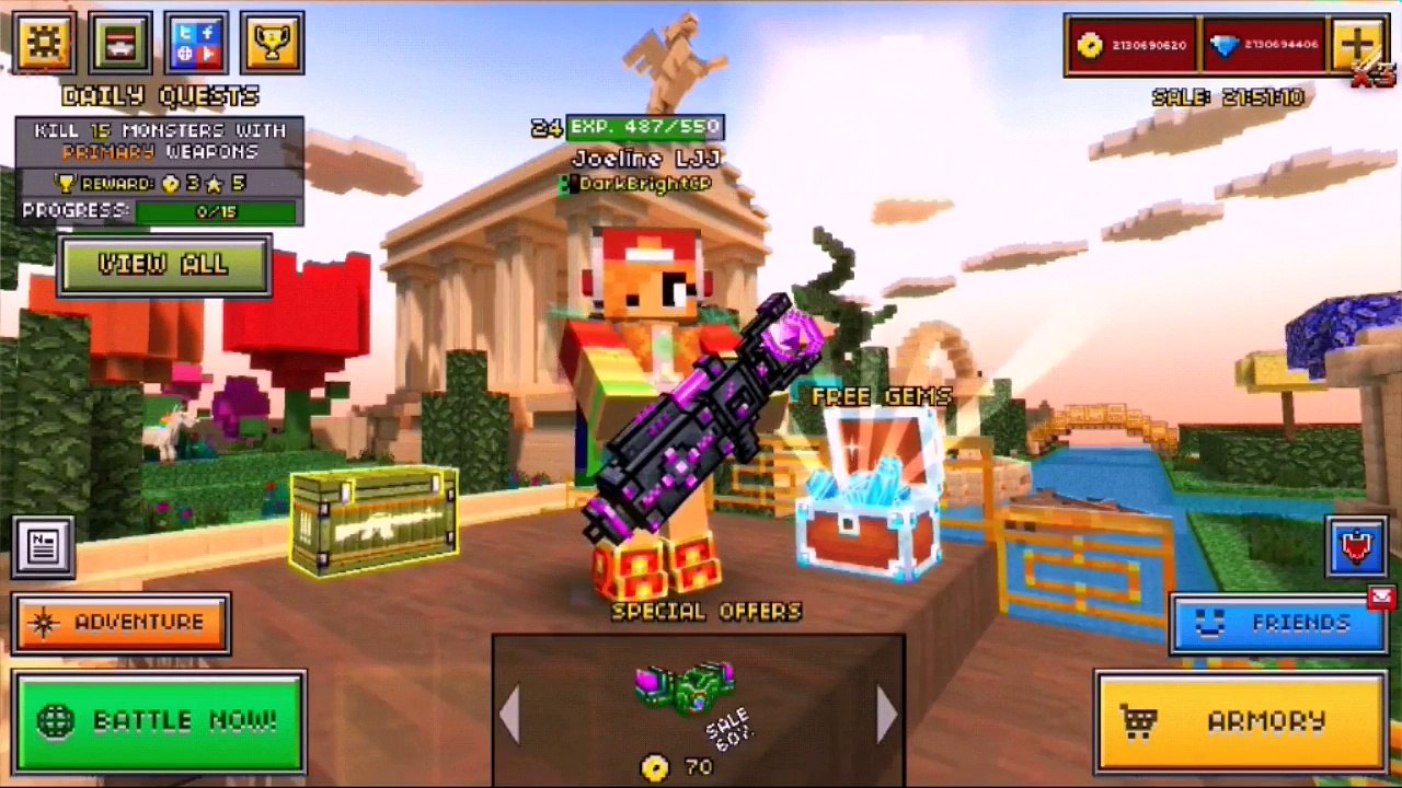 Pixel Gun 3D - Sniper Forts Glitch (2016)