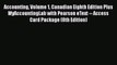 PDF Accounting Volume 1 Canadian Eighth Edition Plus MyAccountingLab with Pearson eText --