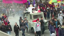 Estudantes protestam no Chile