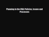 [PDF] Planning in the USA: Policies Issues and Processes [Download] Full Ebook