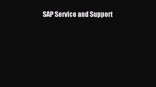 Read SAP Service and Support Ebook Free