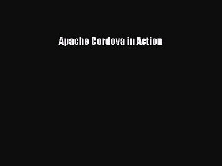 Read Apache Cordova in Action ebook textbooks